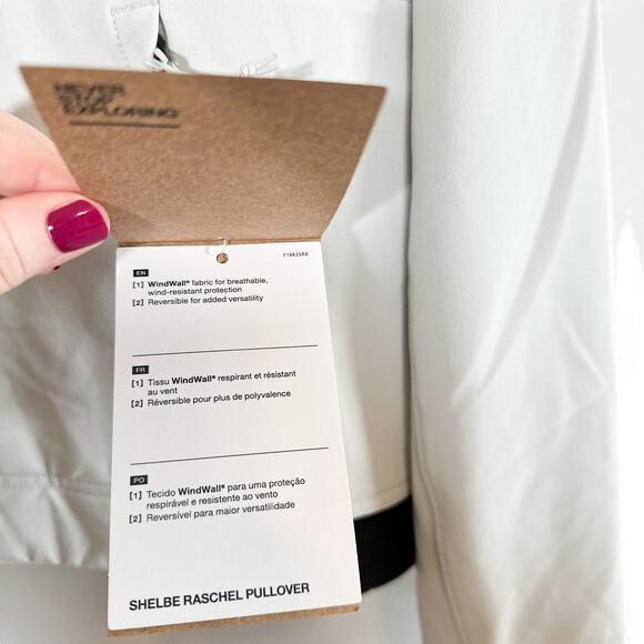 The North Face NEW Shelbe Raschel Reversible Pullover Jacket in Grey White XL - Picture 11 of 12